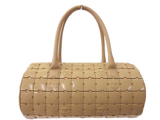 シャネル CHANEL パズル ハンドバッグ ミニ ロール ボストンバッグ 筒 