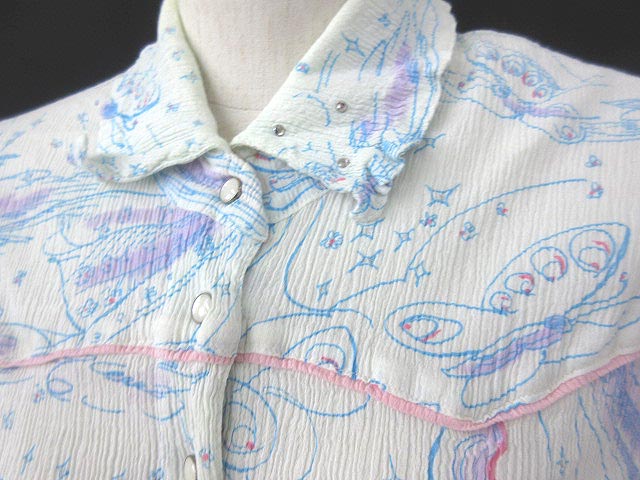 ツモリチサト TSUMORI CHISATO 長袖 ブラウス シャツ クレプリ 