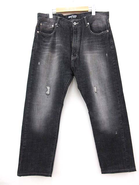 ステューシー STUSSY ROUGH&RUGGED ブラック デニム パンツ ジーンズ 