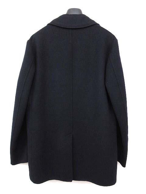 ダンヒル dunhill メルトン カシミヤ混 ウール Pコート ダブル  