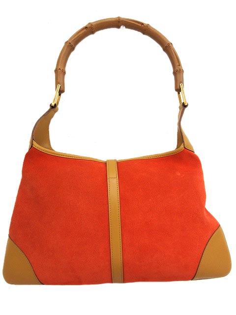 グッチ GUCCI ジャッキー バンブー スエード ワンショルダー バッグ 