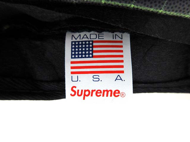 SUPREME シュプリーム キャンプキャップ リップストップ 黒 ボックスロゴ Supreme - Rubber Logo Camp Cap - UG.SHAFT