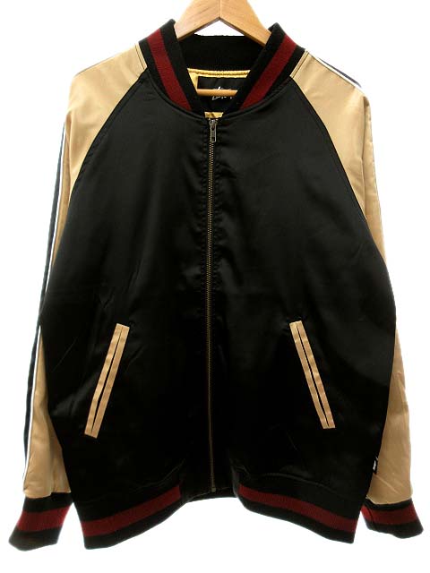 ステューシー STUSSY 35周年 ワールドツアー サテン スカジャン 