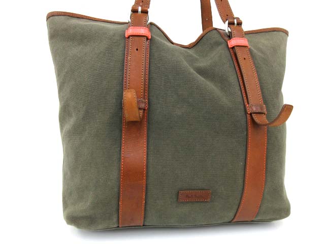ポールスミス PAUL SMITH トートバッグ キャンバス レザー ショルダーバッグ ポーチ付き カーキ メンズ 052-901901260006 | ベクトルパーク ポールスミス PAUL SMITH トートバッグ キャンバス レザー ショルダーバッグ ポーチ付き カーキ メンズ 052-901901260006 | ベクトルパーク