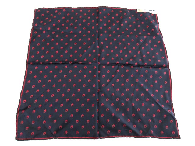 クリスチャンディオール Christian Dior シルク スカーフ ロゴプリント