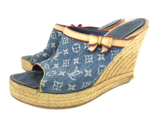 ルイヴィトン LOUIS VUITTON エスパドリーユ サンダル ミュール 
