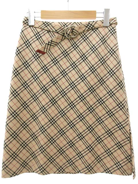 バーバリーブルーレーベル BURBERRY BLUE LABEL フレア スカート 膝丈  