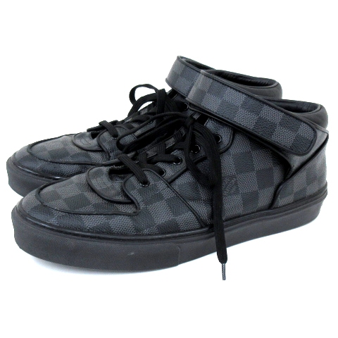 ルイヴィトン LOUIS VUITTON スニーカー ダミエ グラフィット ベルクロ  