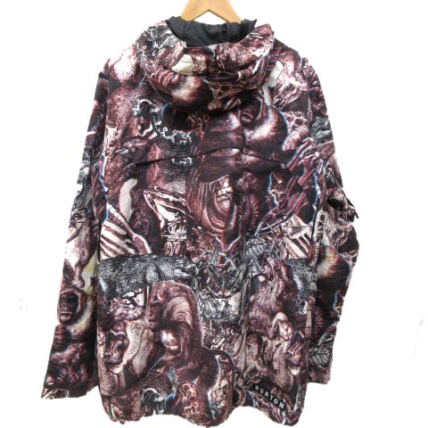 Burton メンズL ボードジャケットバートン総柄DRYRIDE