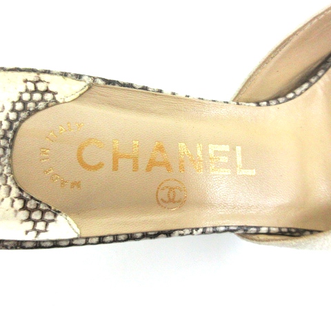 シャネル CHANEL ミュール サンダル ココマーク スウェード スエード 