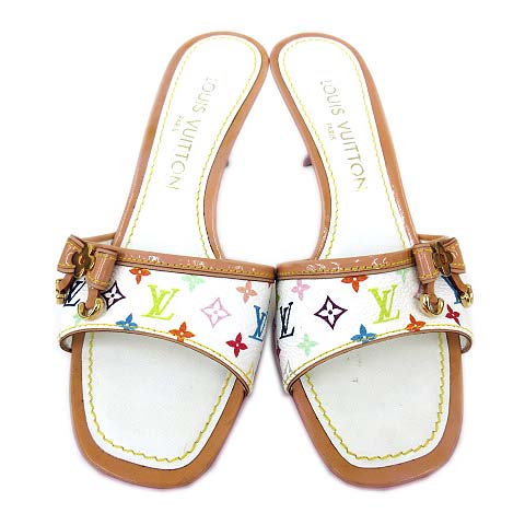 ルイヴィトン LOUIS VUITTON モノグラム マルチカラー ミュール 
