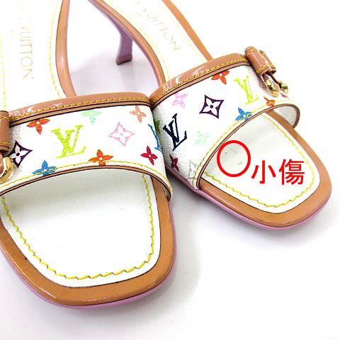 ルイヴィトン ミュール 35.5 ルイヴィトン LOUIS VUITTON モノグラム マルチカラー ミュール