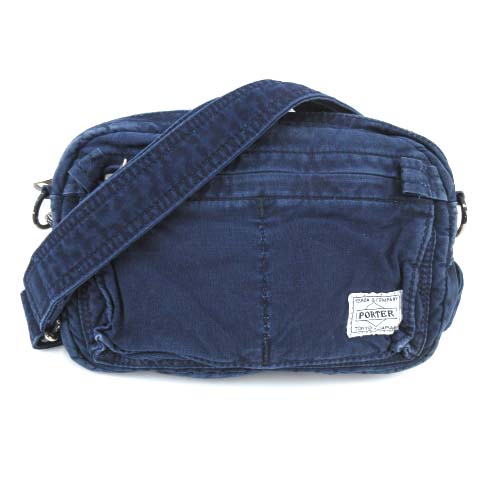 ポーター Porter ディープブルー 2way ショルダーバッグ ウエスト ポーチ インディゴ染め 吉田カバン 紺 ネイビー S Vgp メンズ レディース 052 ベクトルパーク