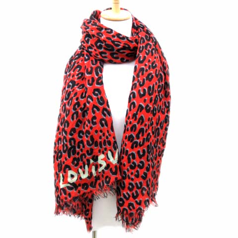 ルイヴィトン LOUIS VUITTON 大判 ストール エトール レオパード  