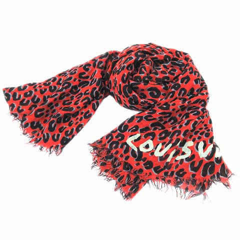 ルイヴィトン LOUIS VUITTON 大判 ストール エトール レオパード 