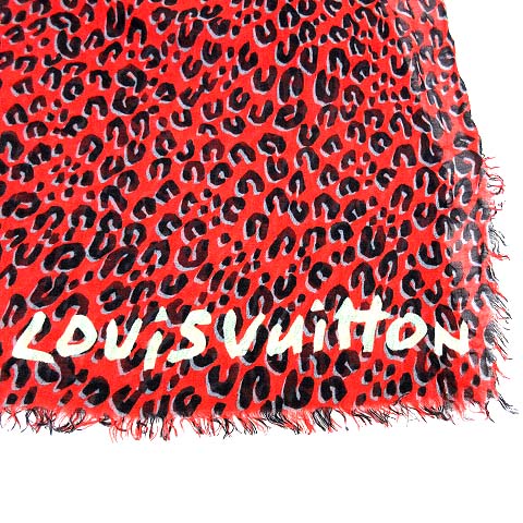 ルイヴィトン LOUIS VUITTON 大判 ストール エトール レオパード 