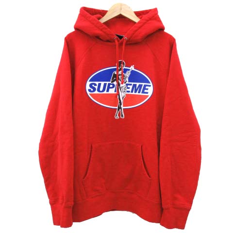 Supreme 引き立つ Hooded Sweatshirt パーカー フーディー 赤