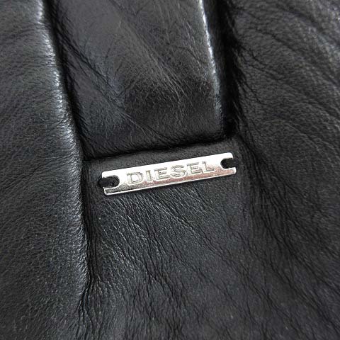 ディーゼル DIESEL ラムレザー パーカー オールレザー 羊革 ジップ 