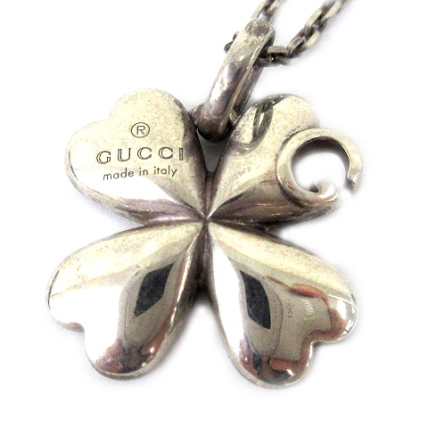 グッチ GUCCI クローバー ネックレス ペンダント シルバー AG925 四つ 