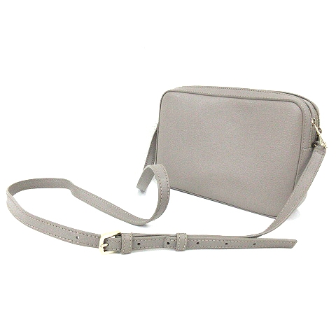 FURLA グレー レザーバッグ ショルダー フルラ FURLA ハンドバッグ ショルダーバッグ グレー レザー