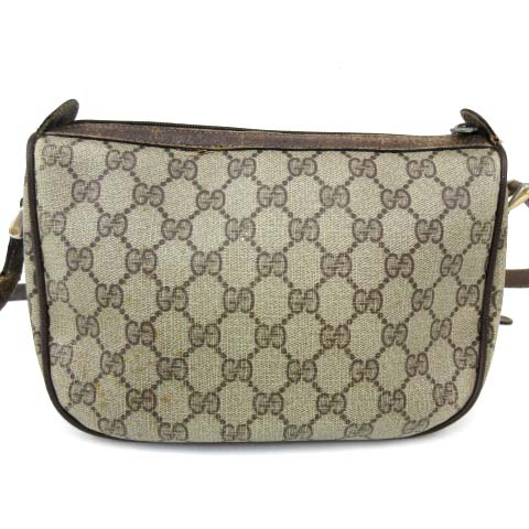 グッチ GUCCI オールドグッチ シェリー PVC ショルダーバッグ GG柄