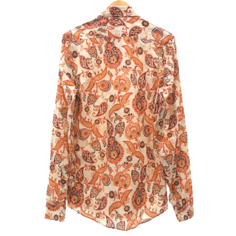 グッチ GUCCI 14SS ペイズリー シャツ 長袖 スリムシルエット 国内正規 