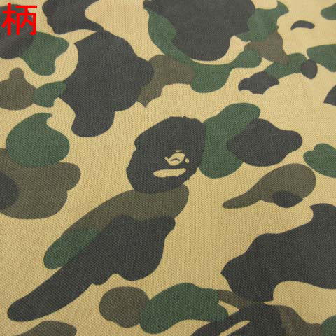 アベイシングエイプ A Bathing Ape サルカモ ポロシャツ 半袖 迷彩柄 カモフラ 鹿の子 カットソー トップス M ベージュ S737 Ibs35 メンズ 052 ベクトルパーク
