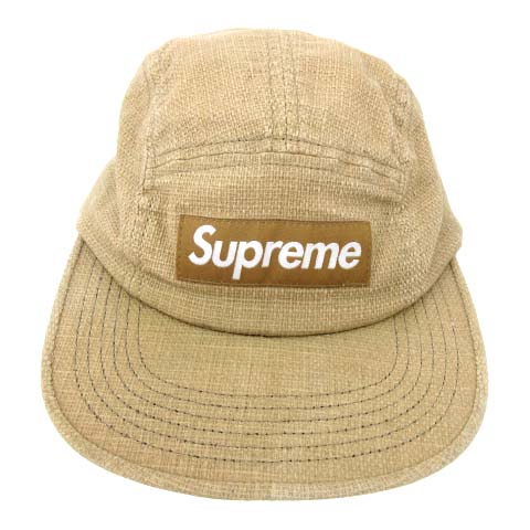 シュプリーム SUPREME Camp Cap リネン ボックスロゴ キャップ 帽子 