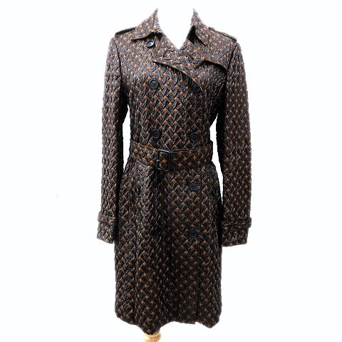 希少で美品〉金タグ BURBERRYS プローサム 細かく 総柄 モッズコート 