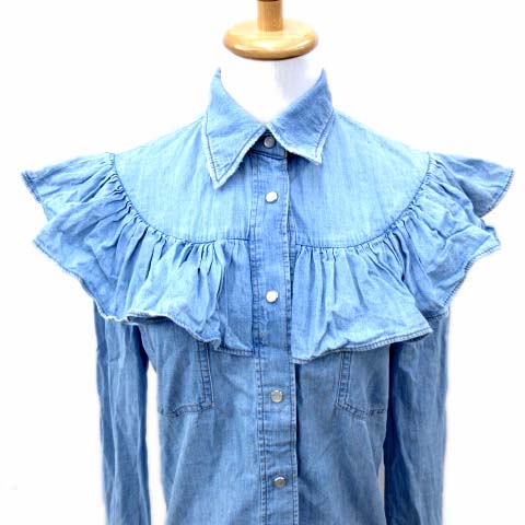 正規品本物　miumiu ミュウミュウ フリル ブラウス　ブラック　トップス 正規品本物 miumiu ミュウミュウ フリル ブラウス ブラック