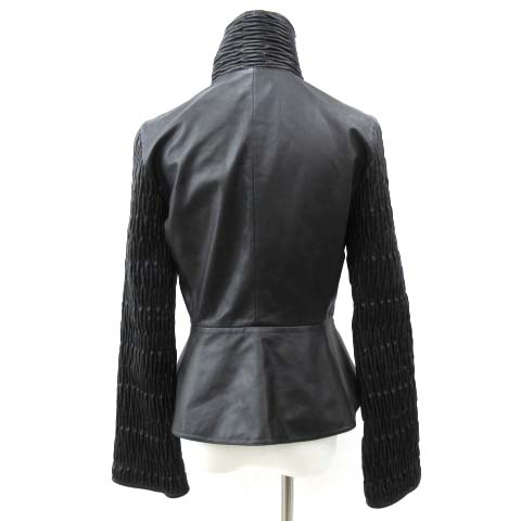 ARMANI アルマーニ 本革 レザー ブルゾン ジャケット アルマーニARMANI