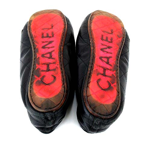 シャネル CHANEL マトラッセ カンボン バレエ シューズ フラット