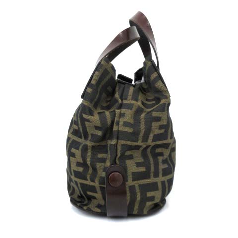 フェンディ FENDI ズッカ柄 ミニ トート ハンドバッグ 総柄 ナイロン 