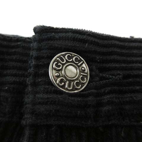 グッチ GUCCI コーデュロイ パンツ レギュラー ストレート ワニ革  