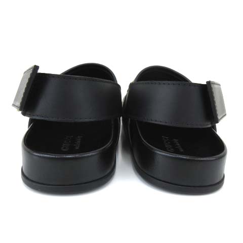 未使用品 グッチ GUCCI 18SS RIVER SLIDE LTHR BEE STAR サボ サンダル  