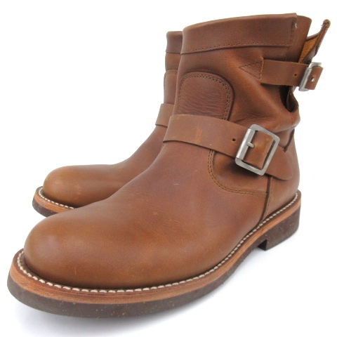 ピストレロ Pistolero エンジニアブーツ ショート レザー Vibramソール 8 26 0cm 茶 ブラウン N Ibs40 メンズ 052 ベクトルパーク