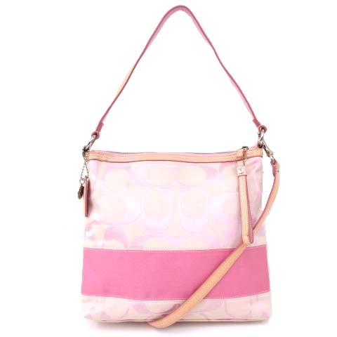 コーチ COACH ショルダーバッグ F13674 シグネチャー ストライプ 