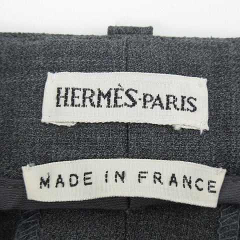 エルメス HERMES マルジェラ期 スラックス パンツ テーパード センター 