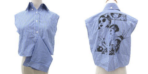 プラダ PRADA 17SS シャツ コミックプリント ブラウス & トップ セット 