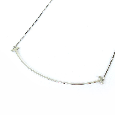 ティファニー TIFFANY & CO. T スマイル ネックレス シルバー 925 