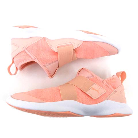 プーマ Puma Dare デアー スニーカー ベルクロ スリッポン クロスストラップ 23 5 ピーチバッド オレンジ系 S レディース 052 ベクトルパーク