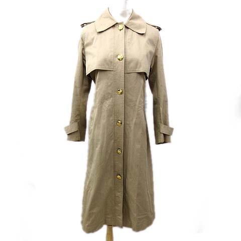 CELINE】トレンチコート トレンチコート 裏地ギンガムチェック 38