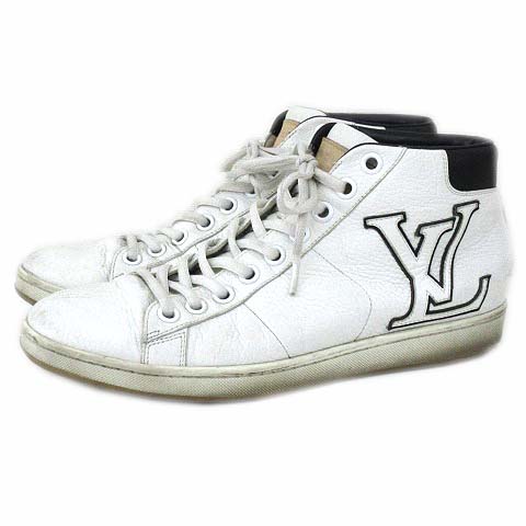 ルイヴィトン LOUIS VUITTON スニーカー ハイカット レザー シューズ 