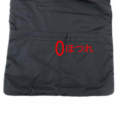 プラダスポーツ PRADA SPORT ナイロン×フリース マフラー ストール 黒 