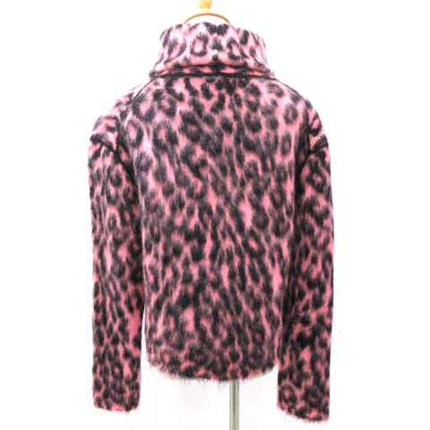 セリーヌ CELINE 長袖 ニット モヘヤ レオパード ジャガード 