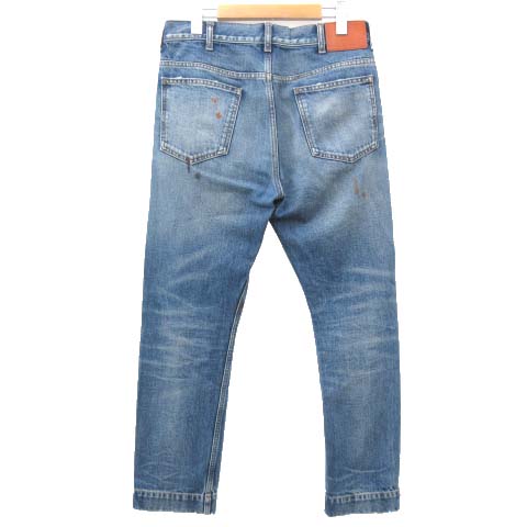グッチ GUCCI デニム パンツ ペイント加工 スリム テーパード ジーンズ 