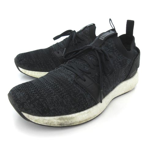 プーマ Puma Nrgy ニット スニーカー Neko Engineer Knit エナジー ネコ エンジニアーニット カジュアルシューズ 27cm 黒 ブラック S 052 ベクトルパーク