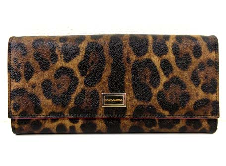 ドルチェ&ガッバーナ ドルガバ DOLCE&GABBANA 財布 長財布 ヒョウ柄 