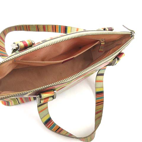 ポールスミス Paul Smith ショルダー ハンド トートバッグ レザー マルチカラー マーブル Ibs78 A レディース 052 ベクトルパーク