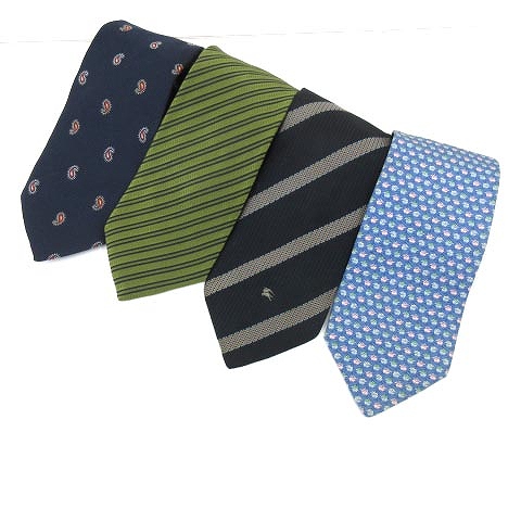 ポールスミス Paul Smith バーバリーズ フェラガモ ネクタイ 4本 セット まとめ売り 全てシルク ビジネス フォーマル カジュアルにも 柄有 ブランド メンズ 052 ベクトルパーク